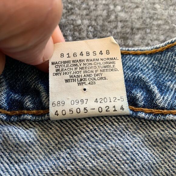 Vintage Levi’s 505 Orange Tab Mens Jeans Regular Fit Size 38x30 (Actual 37x30) - Picture 7 of 16